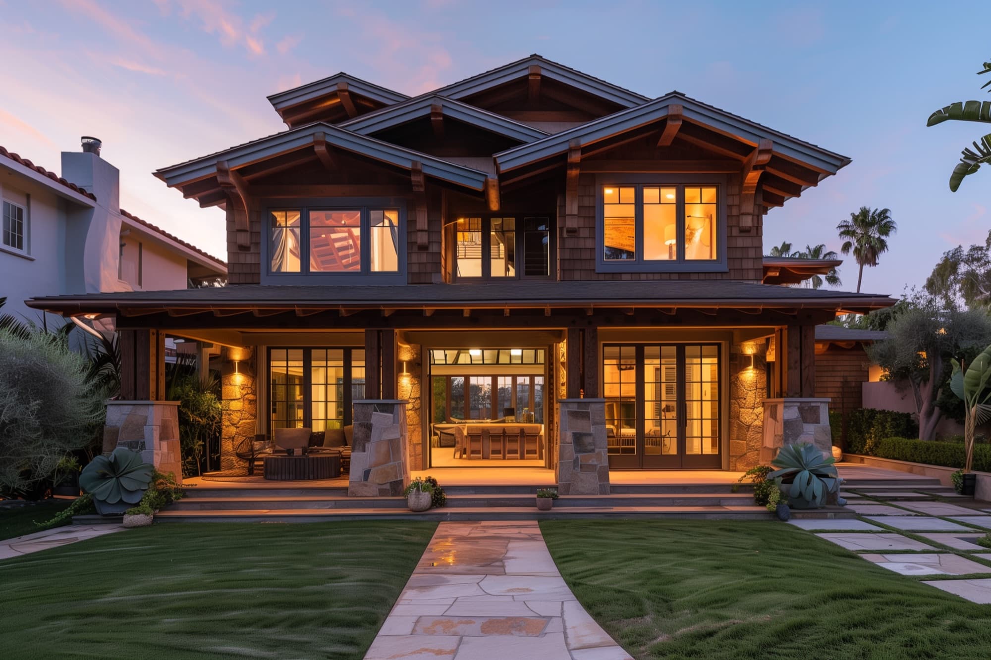 Craftsman architectural rendering