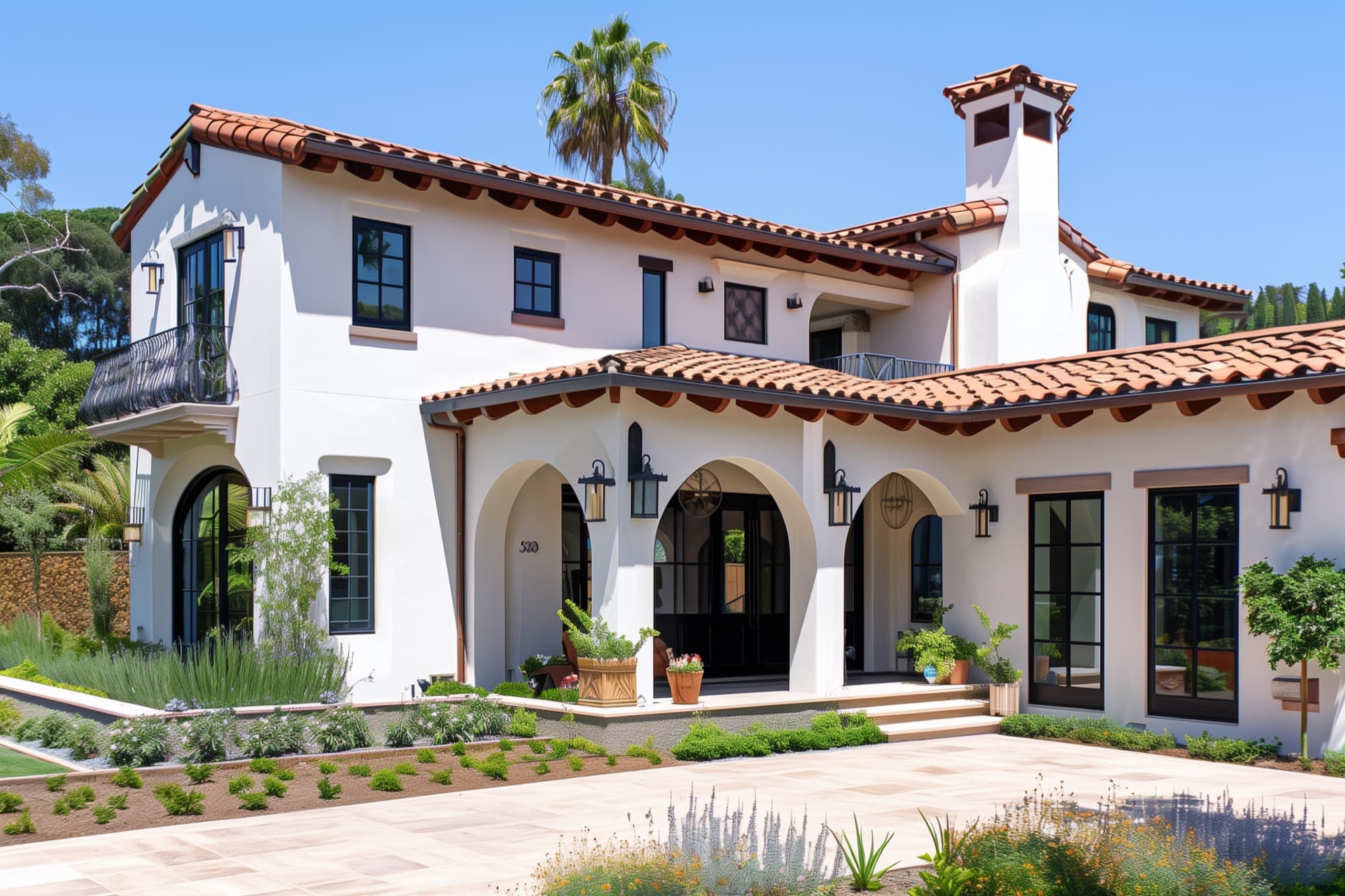 Mediterranean architectural rendering